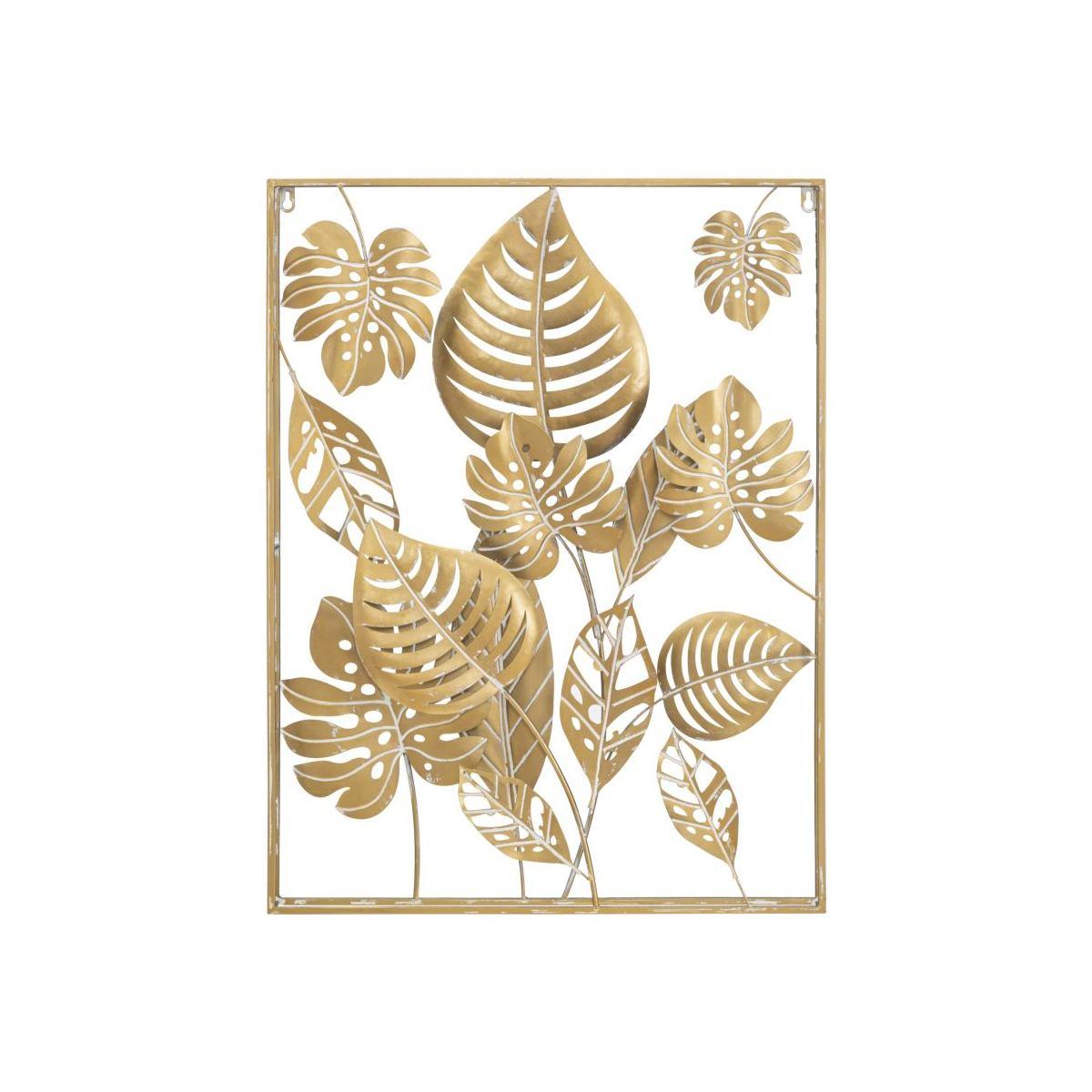 Quadro Pannello In Ferro Jungle Ret. cm.60x80x6.5