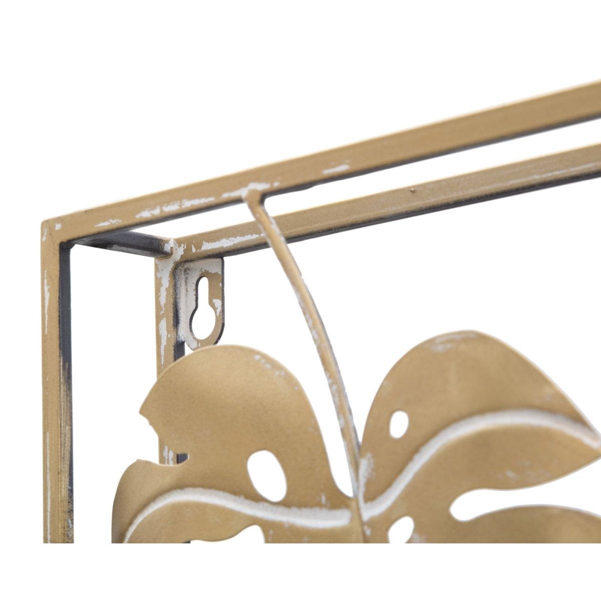 Quadro Pannello In Ferro Jungle Ret. cm.60x80x6.5