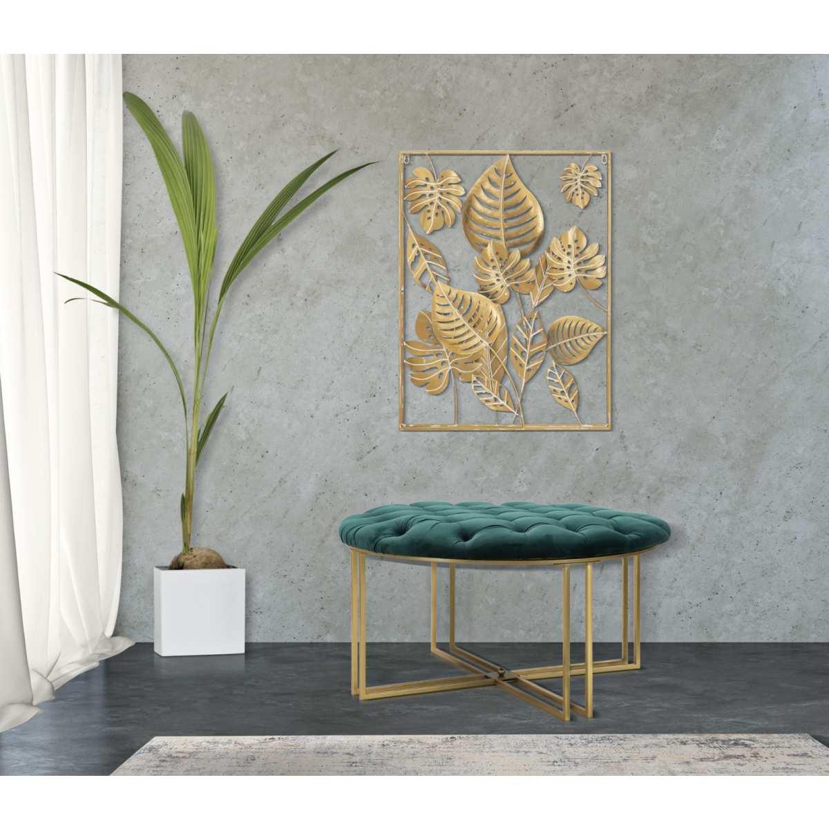 Quadro Pannello In Ferro Jungle Ret. cm.60x80x6.5