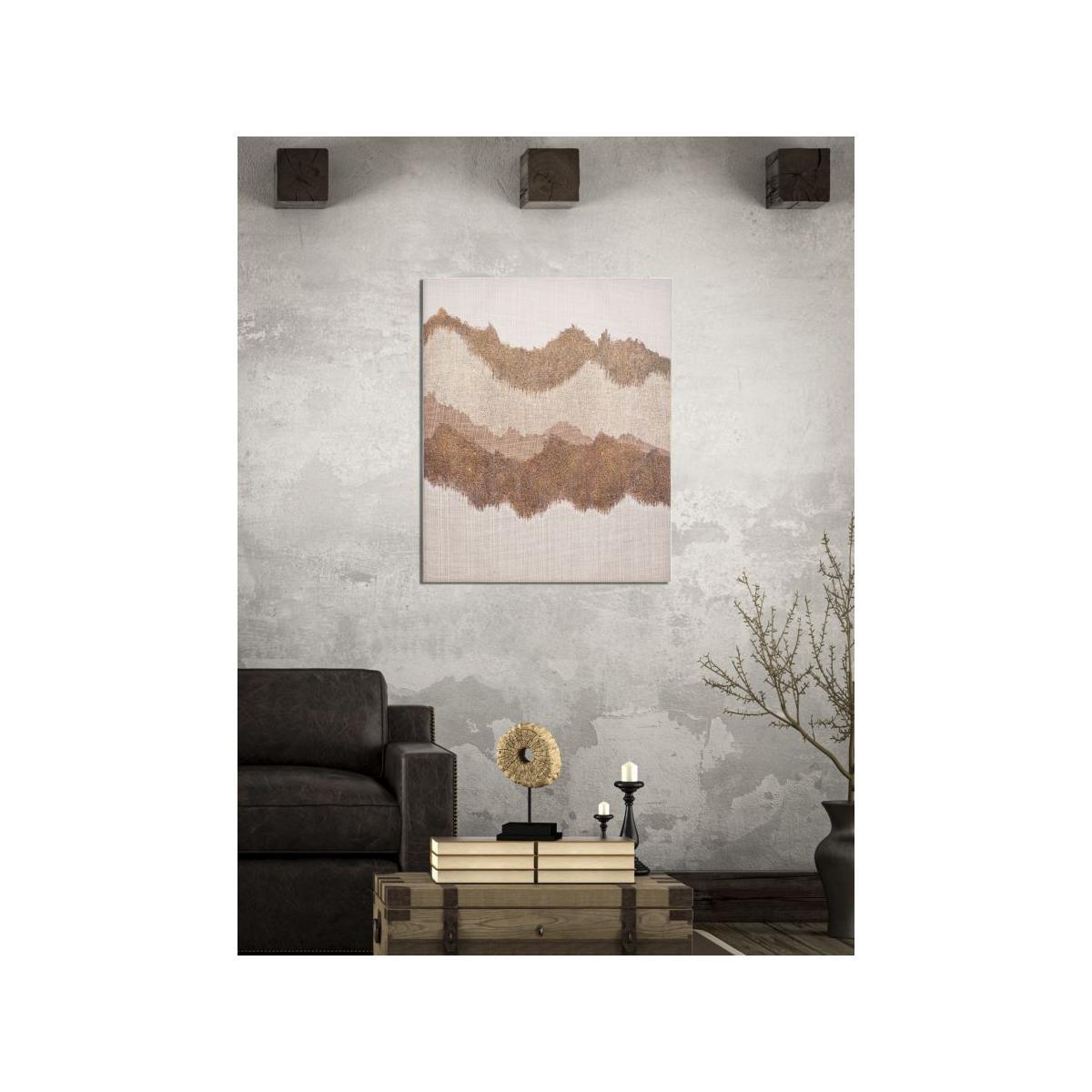 Quadro Dipinto Tela Browny cm.80x3,7x100