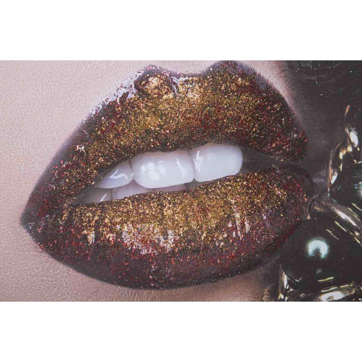 Quadro Stampa Su Tela Beautiful Lips cm.120x3,8x80