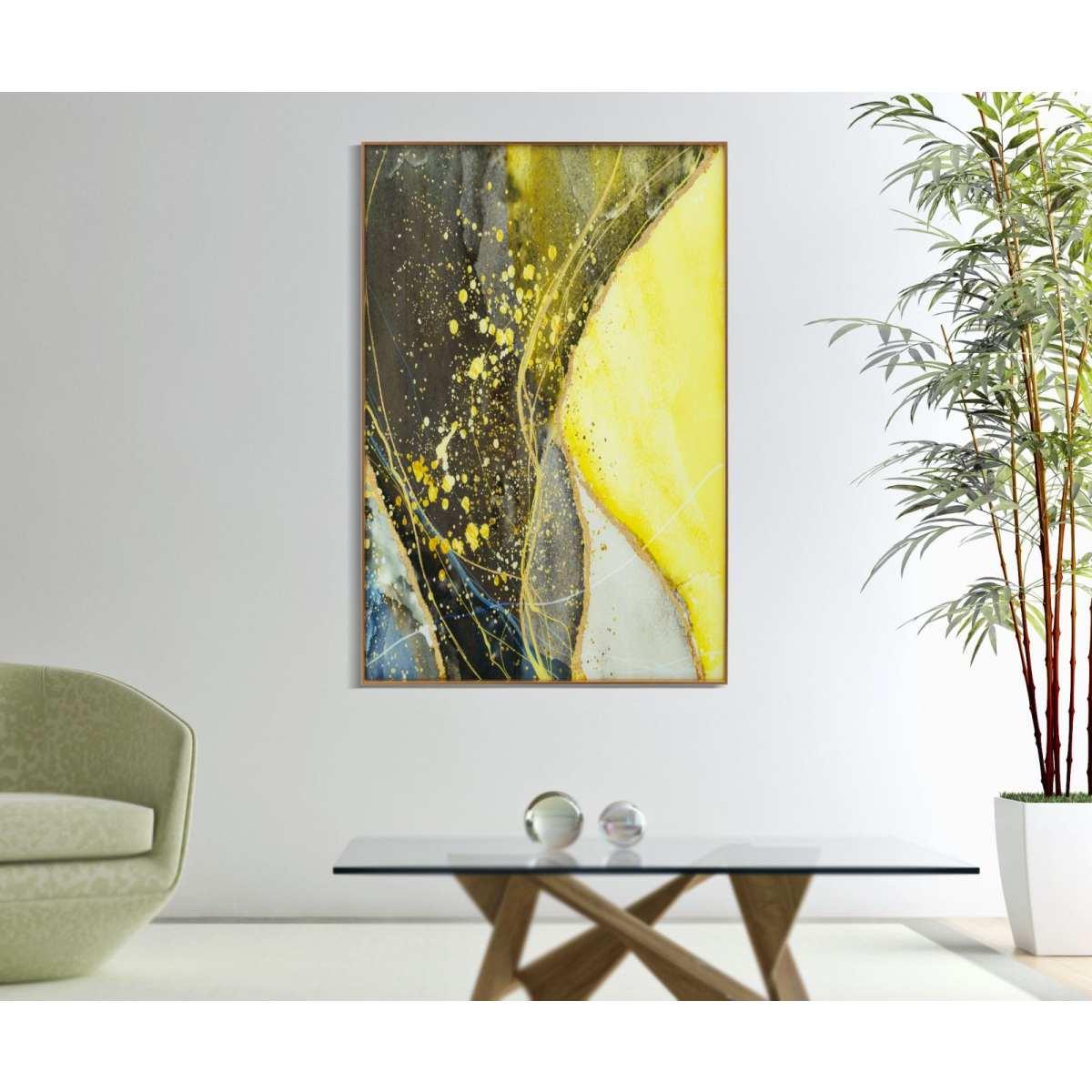 Pannello Vetro Con Cornice Sunny cm.80x3,5x120