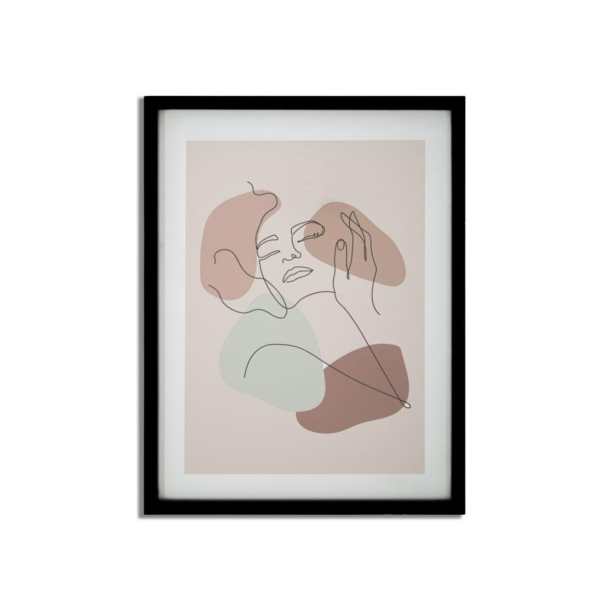 Quadro Stampa Con Cornice Face Mod.A cm.35x2x47