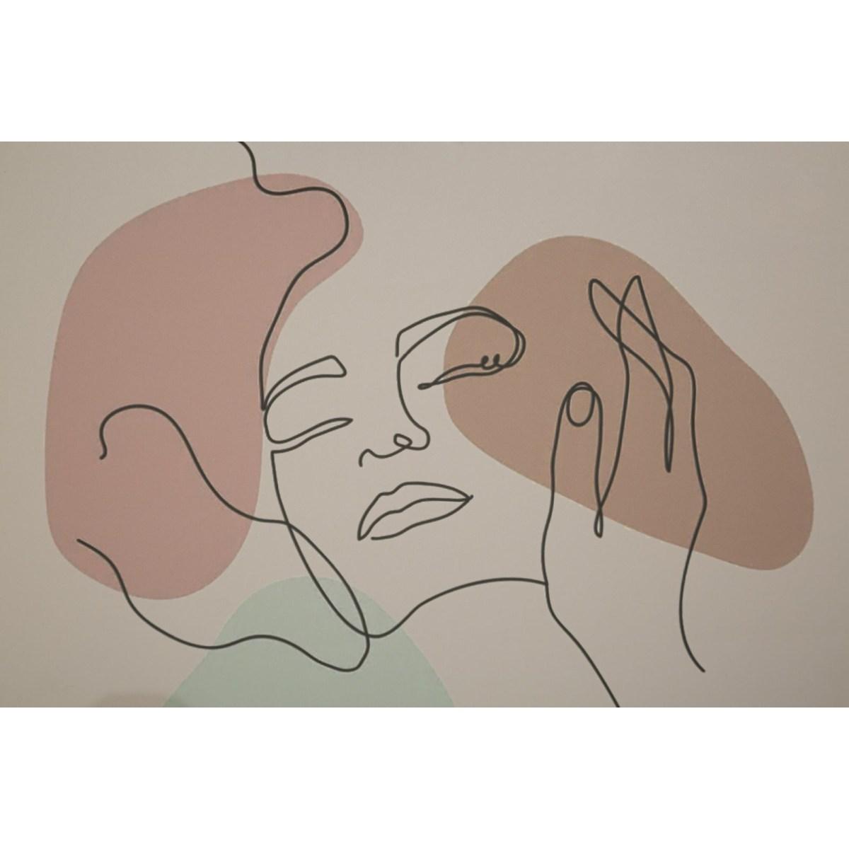 Quadro Stampa Con Cornice Face Mod.A cm.35x2x47