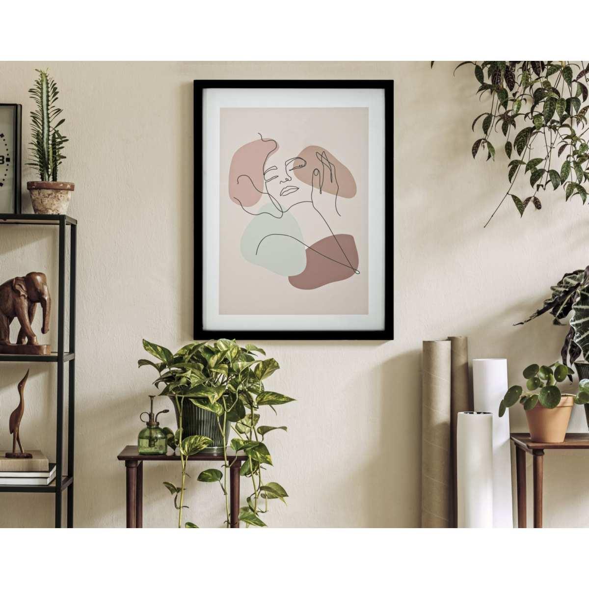 Quadro Stampa Con Cornice Face Mod.A cm.35x2x47