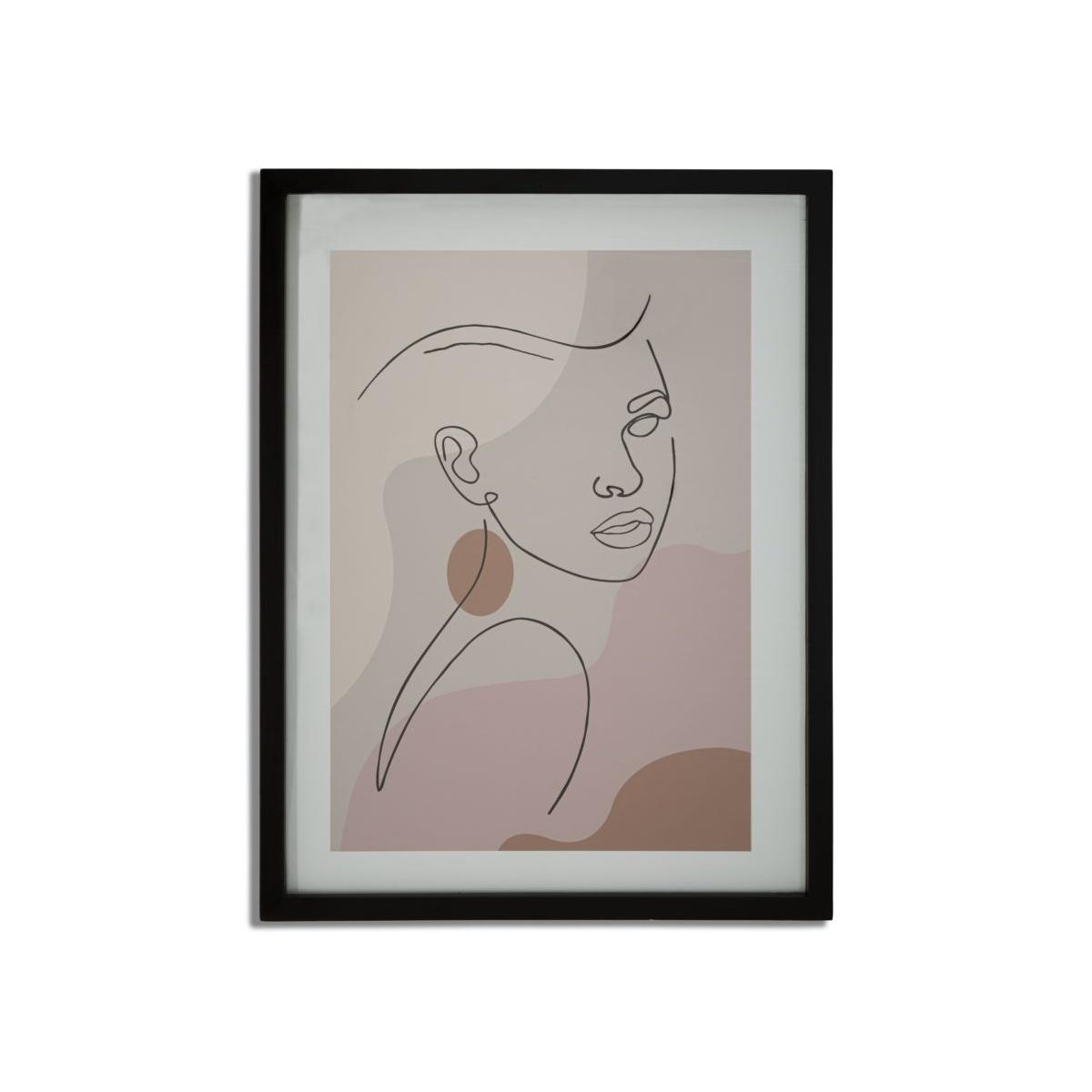 Quadro Stampa Con Cornice Face Mod.C cm.35x2x47