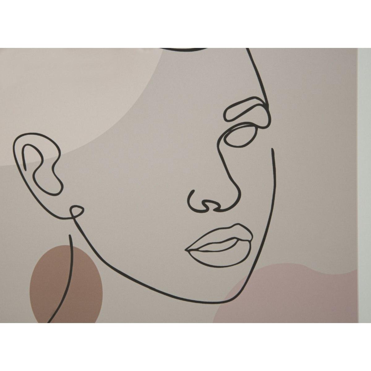 Quadro Stampa Con Cornice Face Mod.C cm.35x2x47