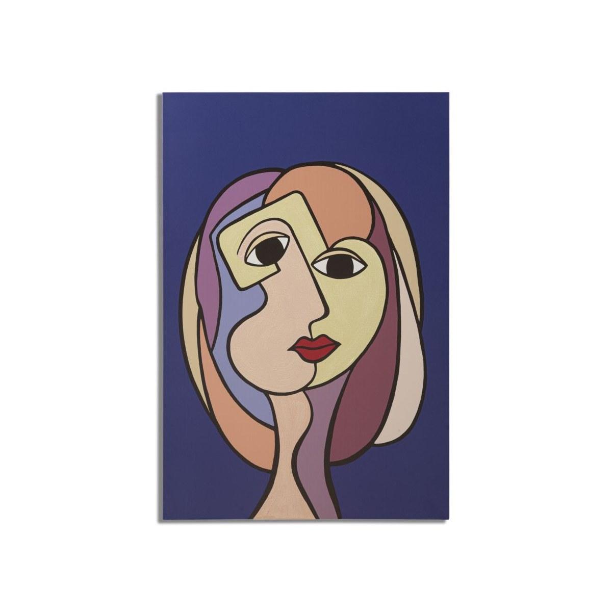 Quadro Stampa Dipinta Double Faces Large Mod.A cm.80x3x120