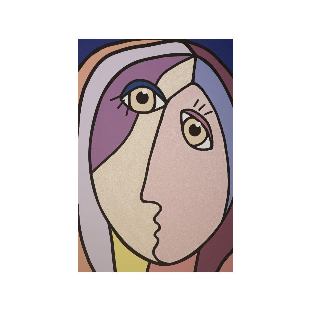 Quadro Stampa Dipinta Double Faces Large Mod.B cm.80x3x120