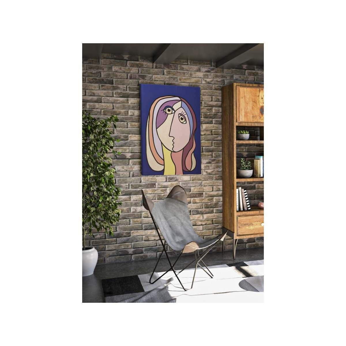 Quadro Stampa Dipinta Double Faces Large Mod.B cm.80x3x120