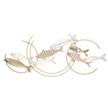Quadro Pannello In Ferro Fishy Move cm.142,9x5x61,6