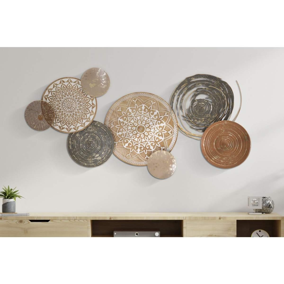 Quadro Pannello In Ferro Boho cm.167,6x8,9x80,6