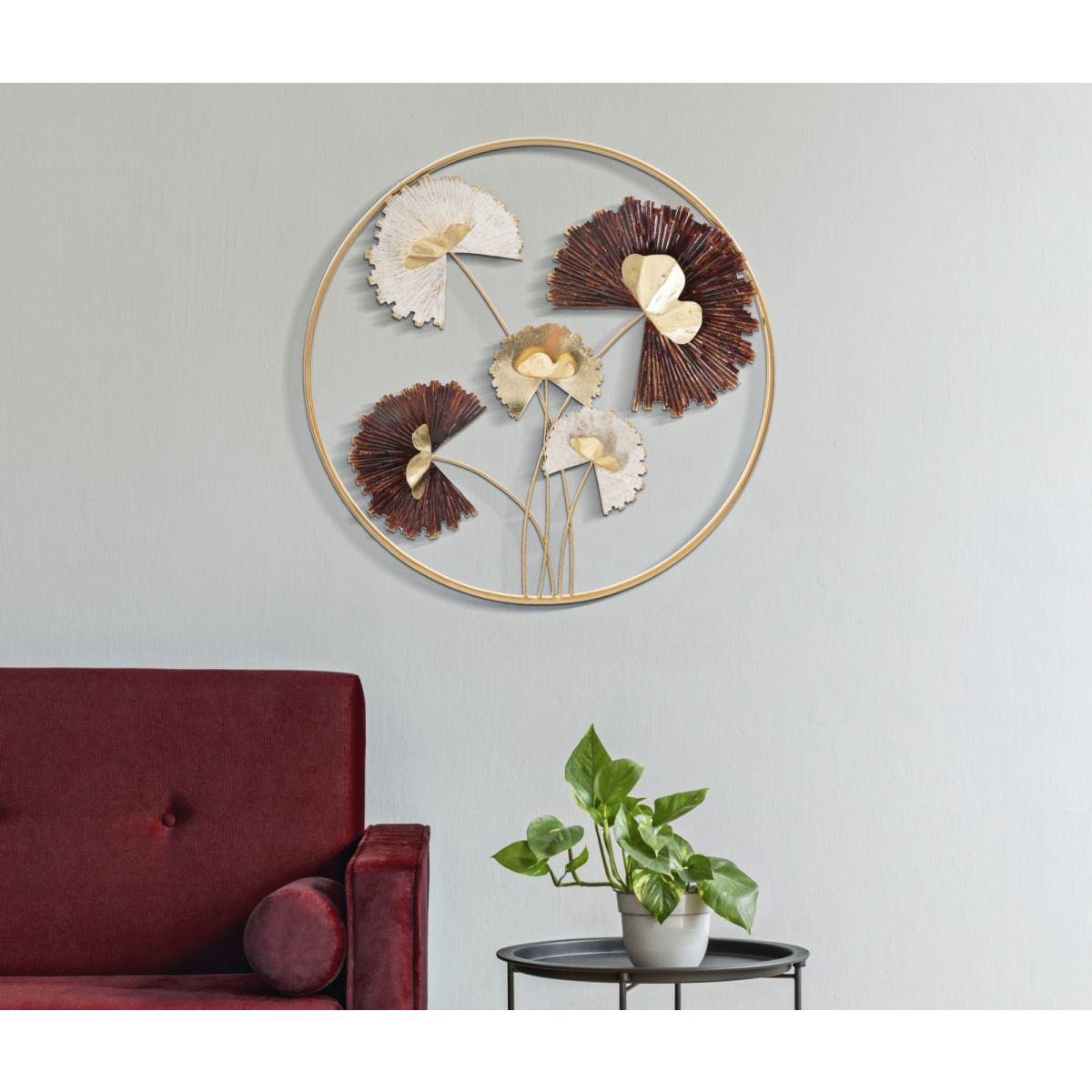 Quadro Pannello In Ferro Reddy Round cm.Ø61x5,7
