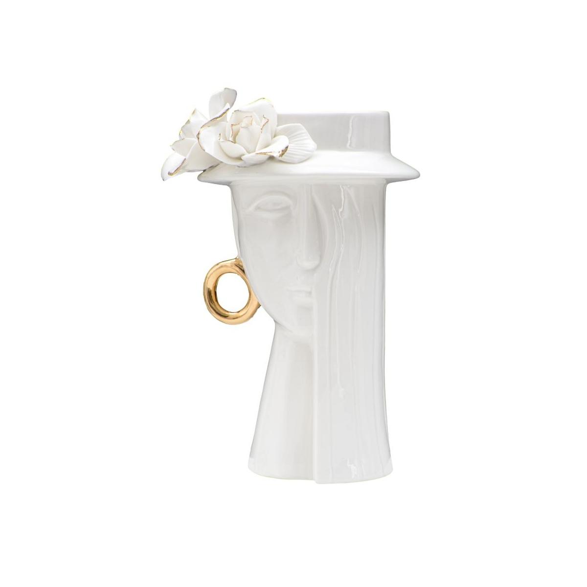 Vaso Woman Elegant Porcellana cm.15x13,3x23,5