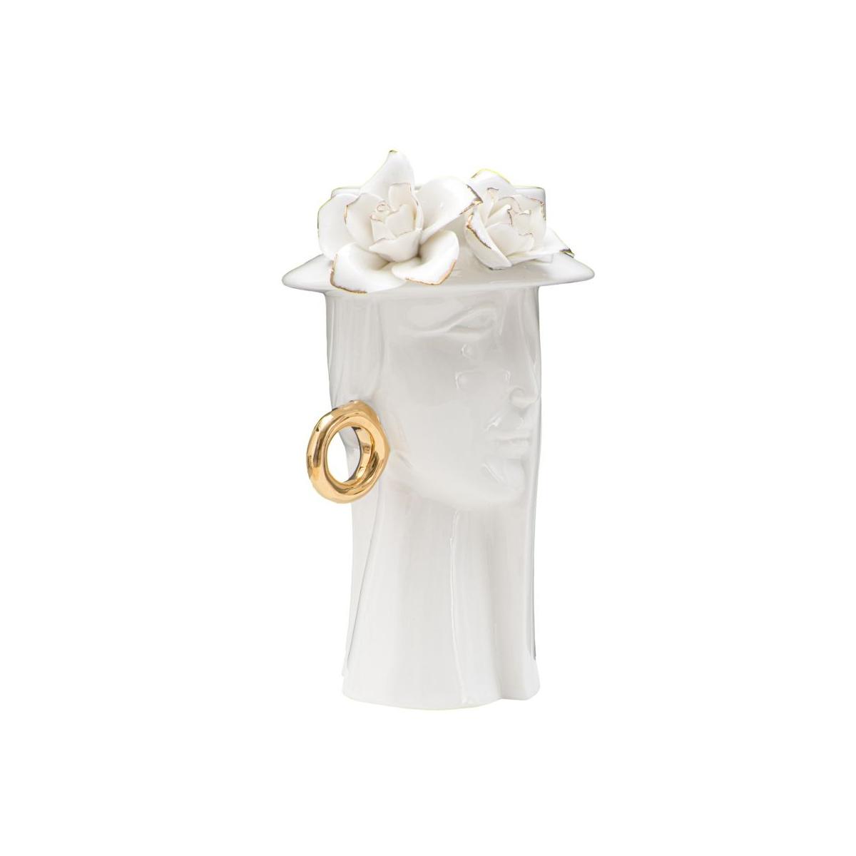 Vaso Woman Elegant Porcellana cm.15x13,3x23,5