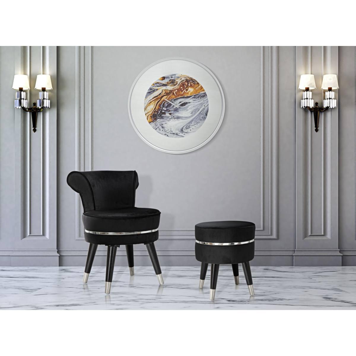Orologio Muro Mirror Grey cm.Ø60x5