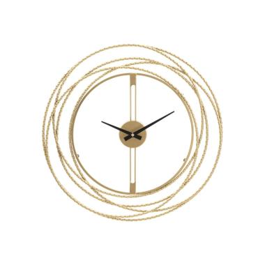 Orologio muro gold strips