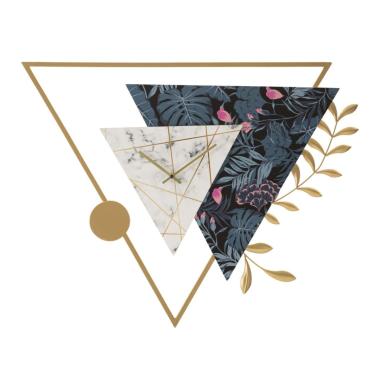 Orologio Muro Triangle cm.75x4,5x59