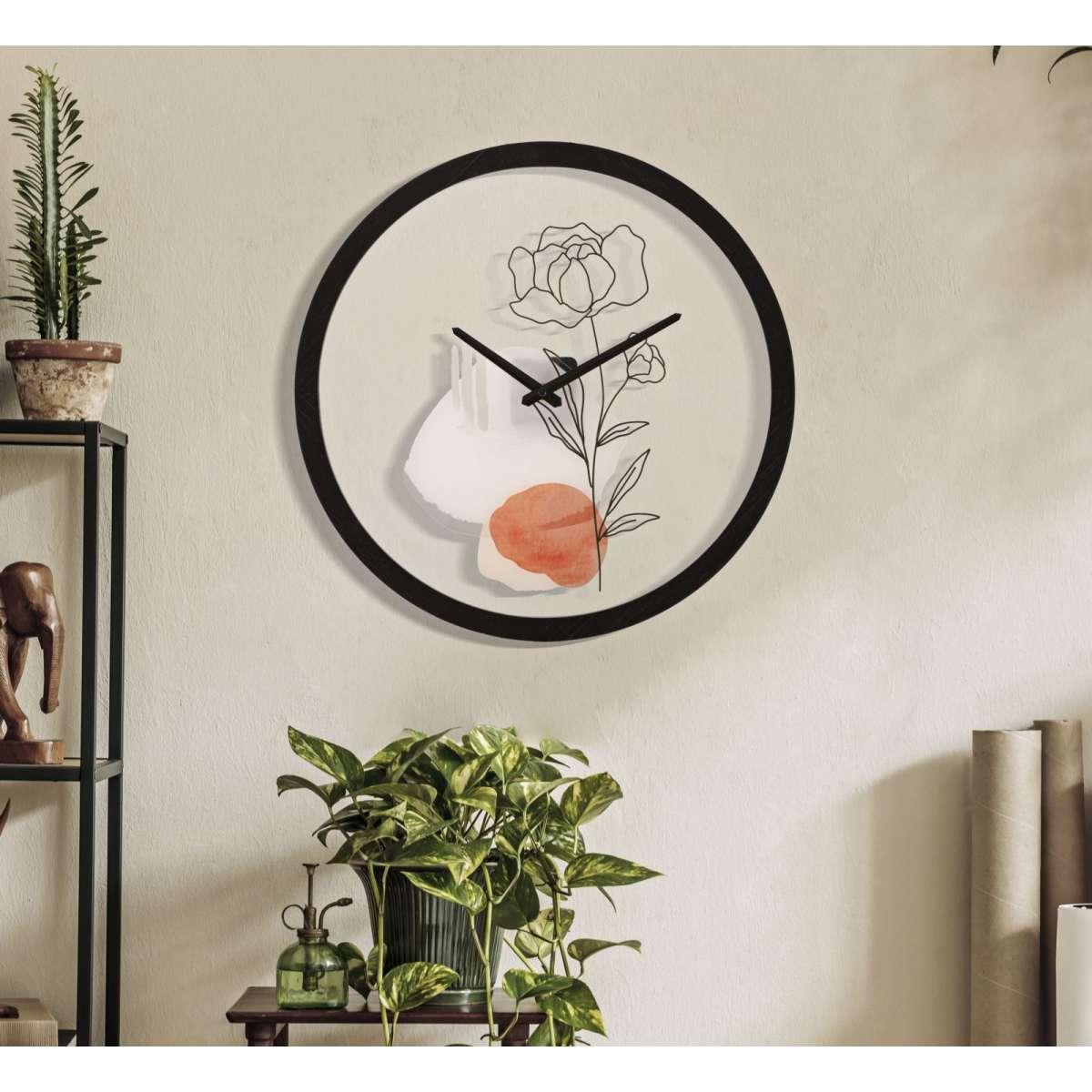 Orologio Muro Flower Mod.A cm.Ø40x3,5