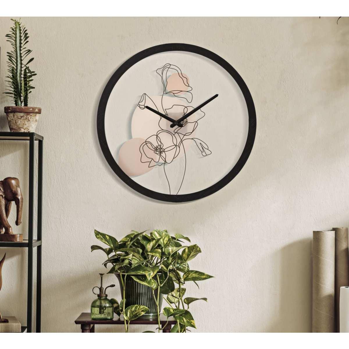 Orologio Muro Flower Mod.B cm.Ø40x3,5