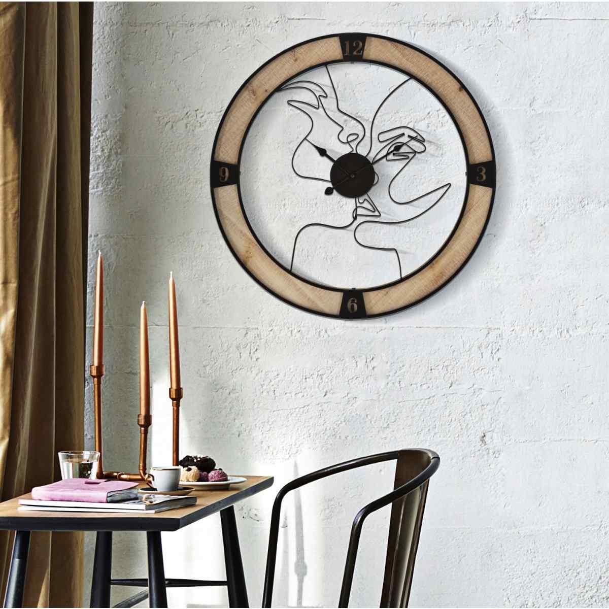 Orologio Muro Couple cm.Ø60x3