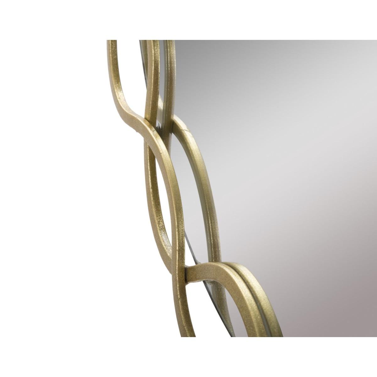 Specchio Eleonor cm.73,5x2x72 Misura Specchio cm.Ø66