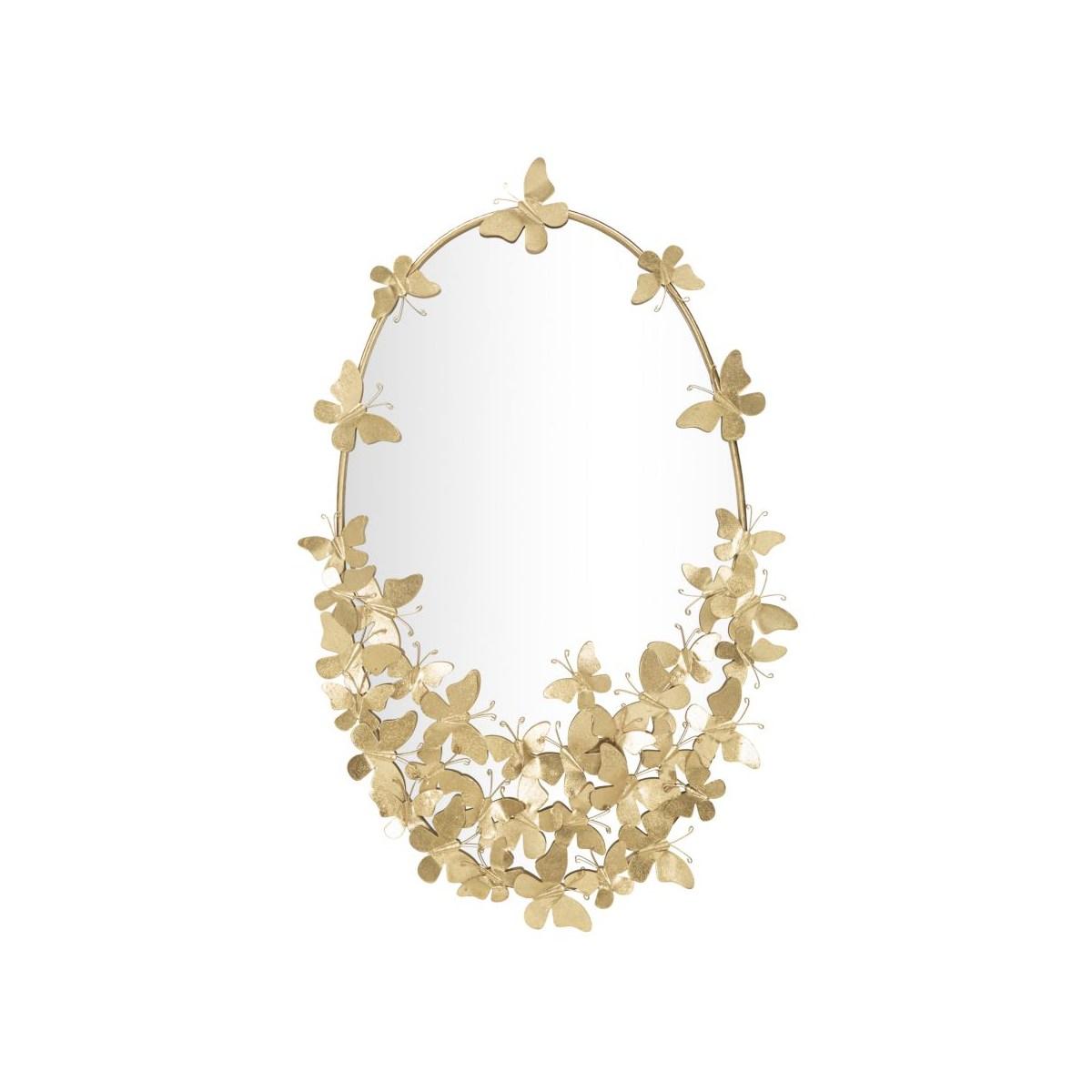 Specchio glam oval butterfly misura specchio 59 x 3 x 89,5 cm