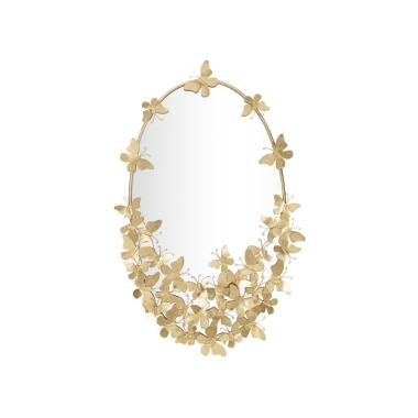 Specchio glam oval butterfly misura specchio 59 x 3 x 89,5 cm