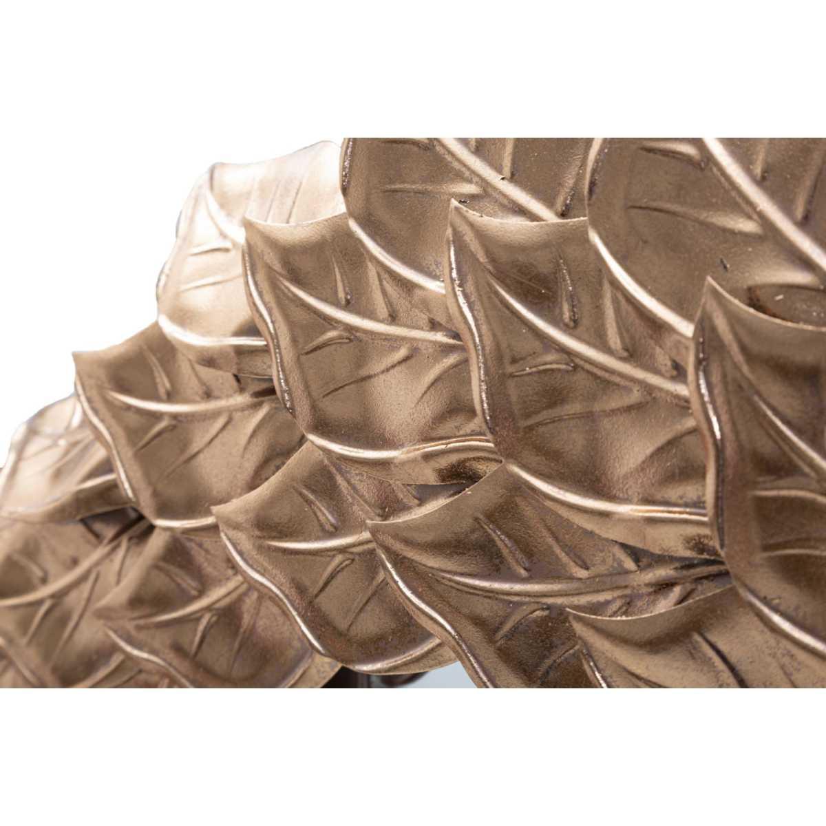 Specchio Da Muro Glam Petal Rame cm.Ø73x5