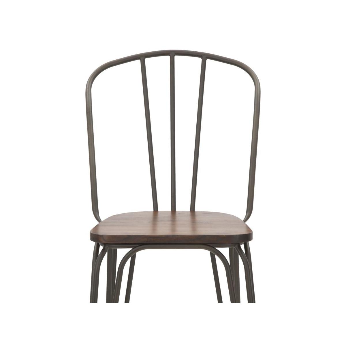 Sedia Bar Harlem 54x45x102 Set 2Pz Altezza Seduta cm.61
