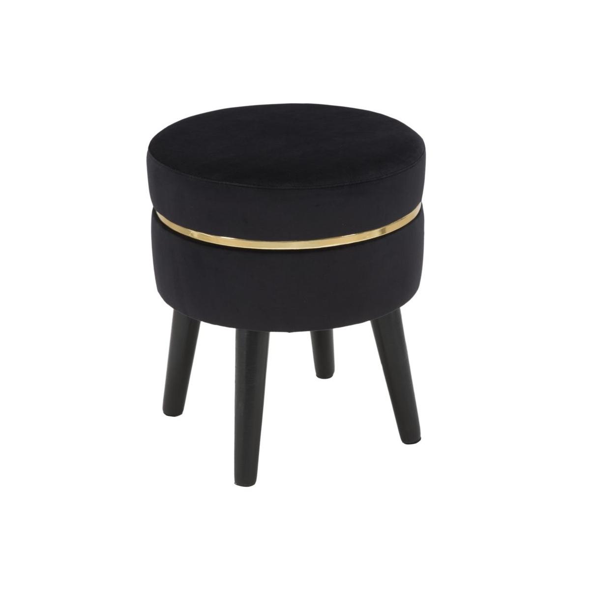 Sgabello Paris Nero cm.Ø35x40,5