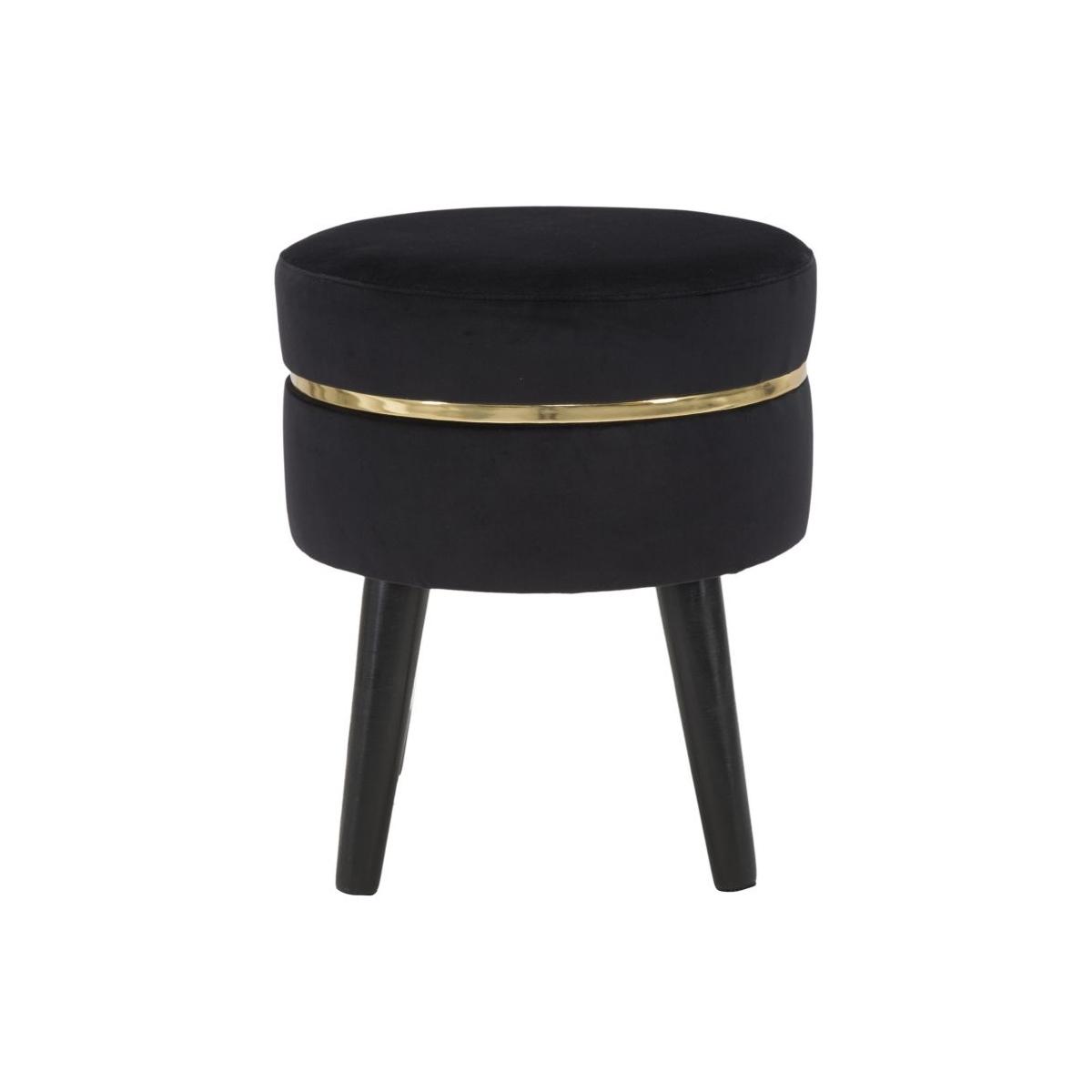 Sgabello Paris Nero cm.Ø35x40,5
