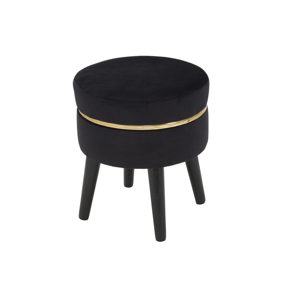 Sgabello Paris Nero cm.Ø35x40,5