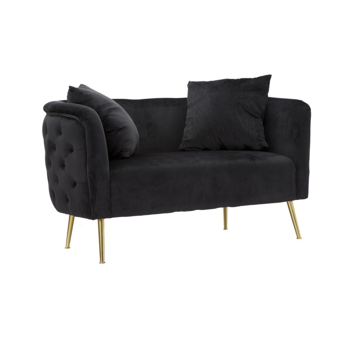 Divanetto bucarest nero 127 x 74 x 71 cm