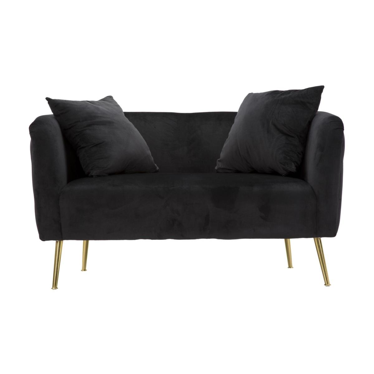 Divanetto bucarest nero 127 x 74 x 71 cm