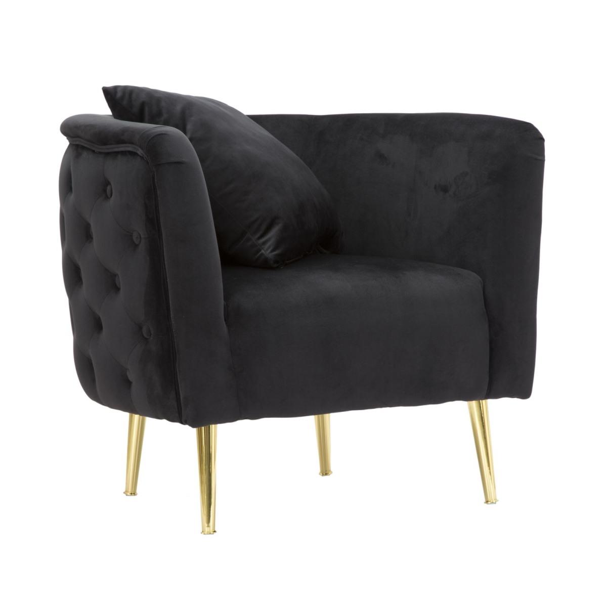 Poltrona Bucarest Nero cm.76x74x71