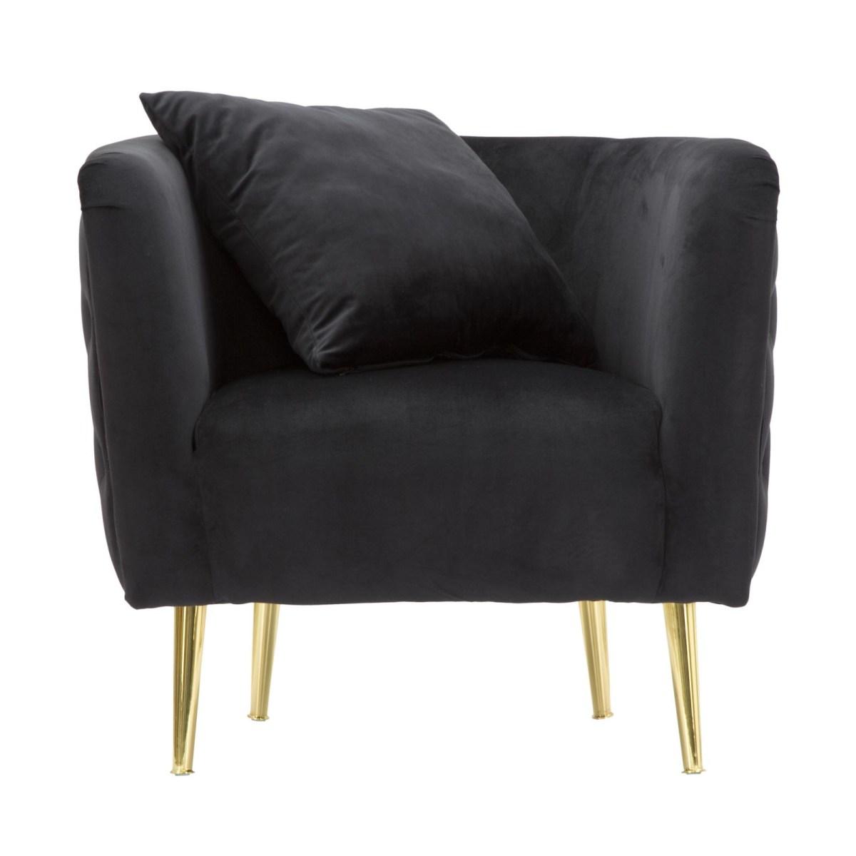 Poltrona Bucarest Nero cm.76x74x71