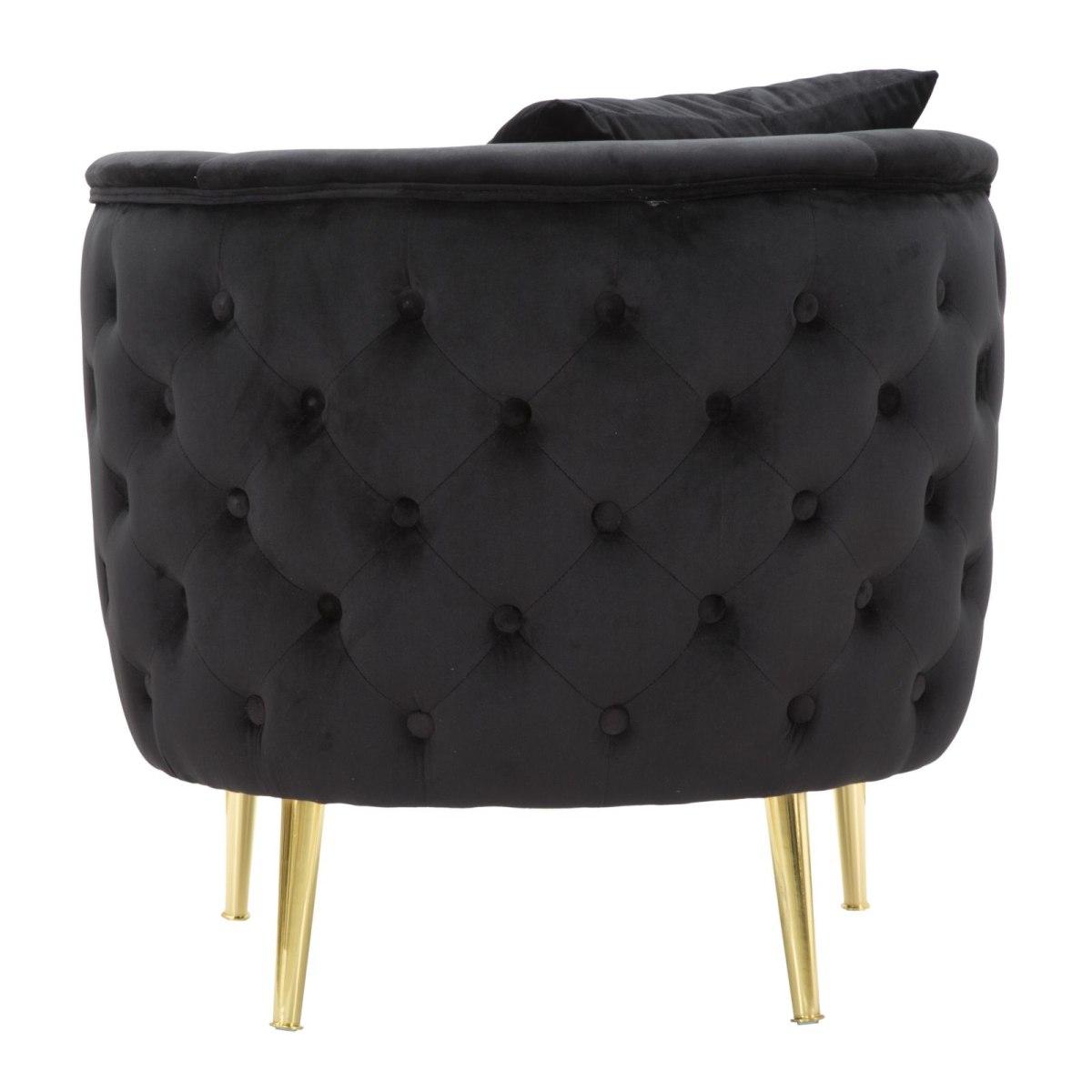 Poltrona Bucarest Nero cm.76x74x71