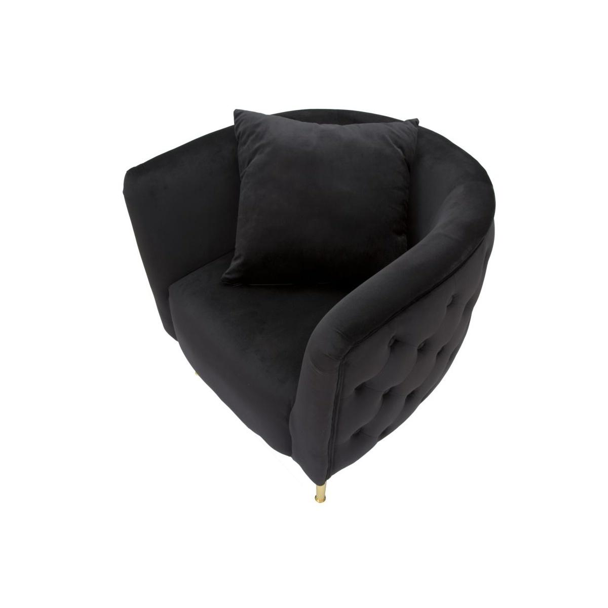 Poltrona Bucarest Nero cm.76x74x71