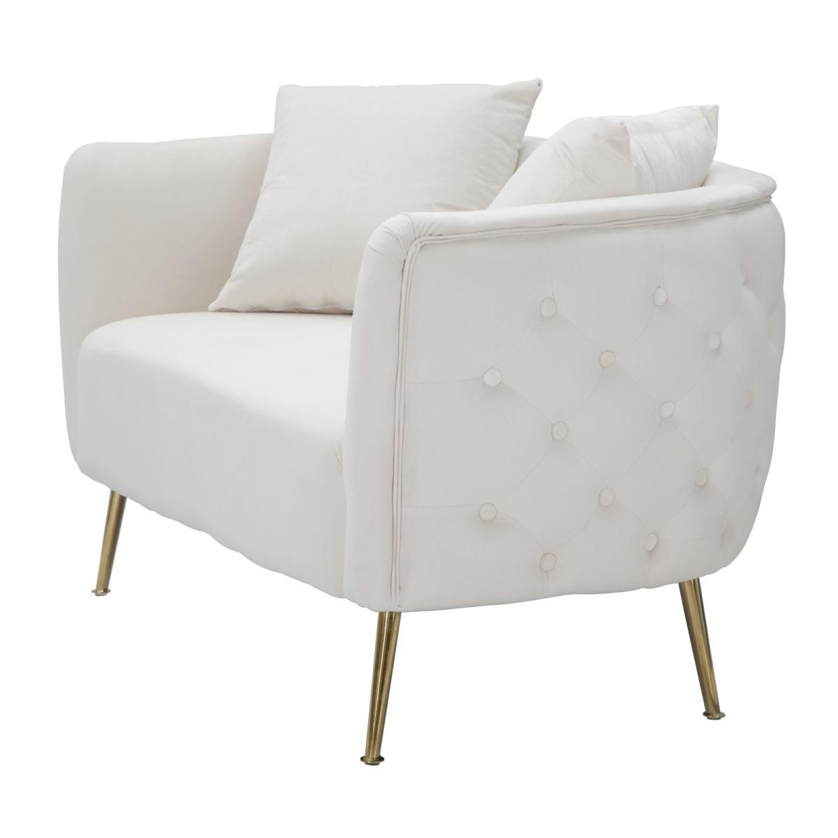 Divanetto bucarest crema 127 x 74 x 73 cm