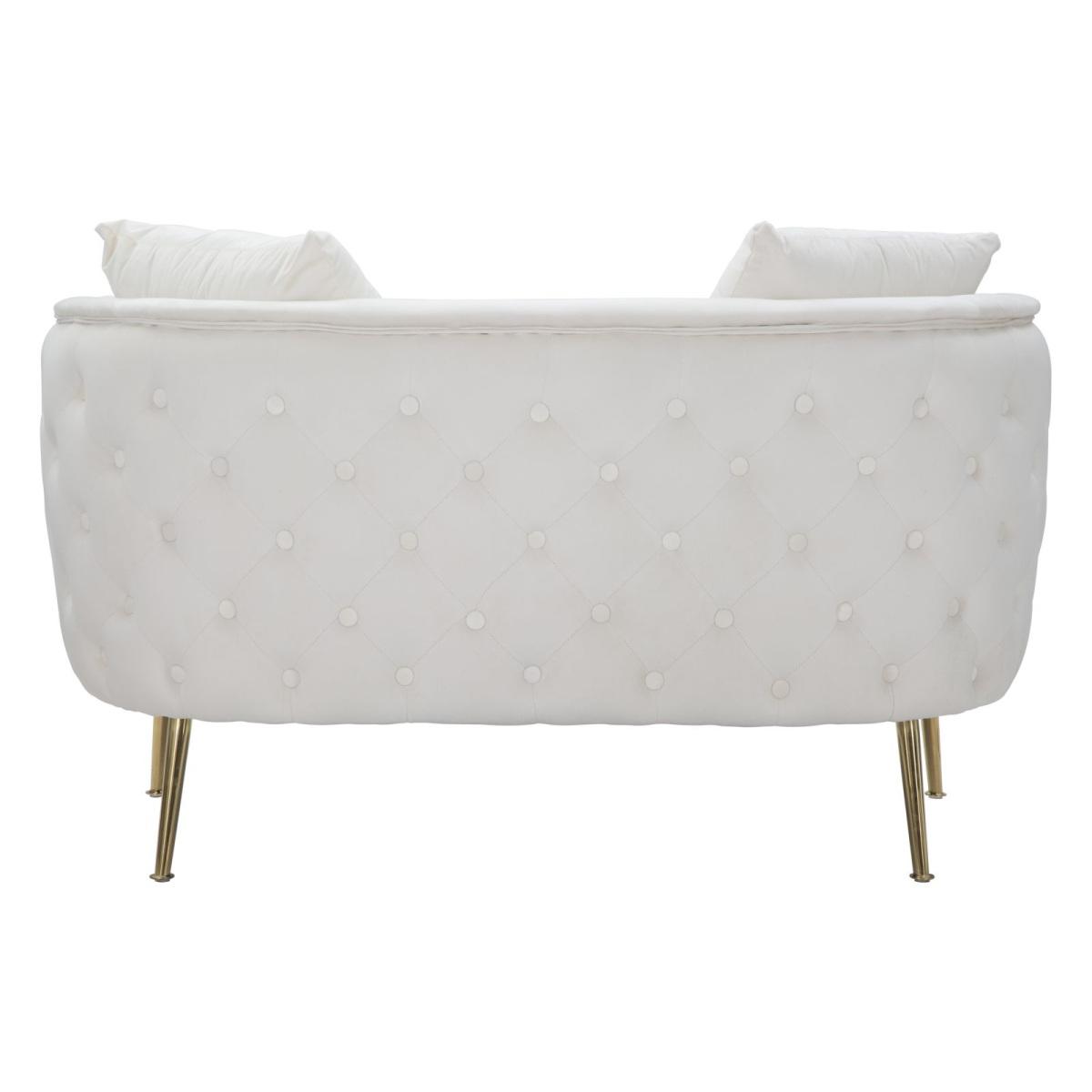 Divanetto bucarest crema 127 x 74 x 73 cm
