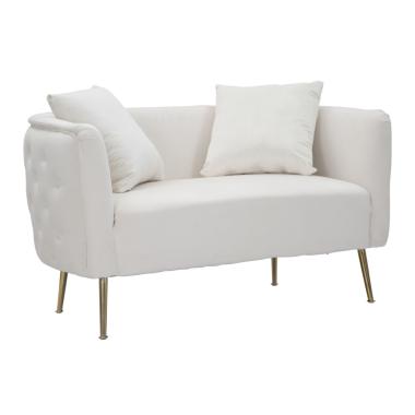 Divanetto bucarest crema 127 x 74 x 73 cm