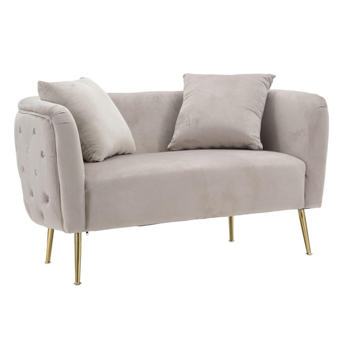 Divanetto Bucarest Grigio cm.127x74x73