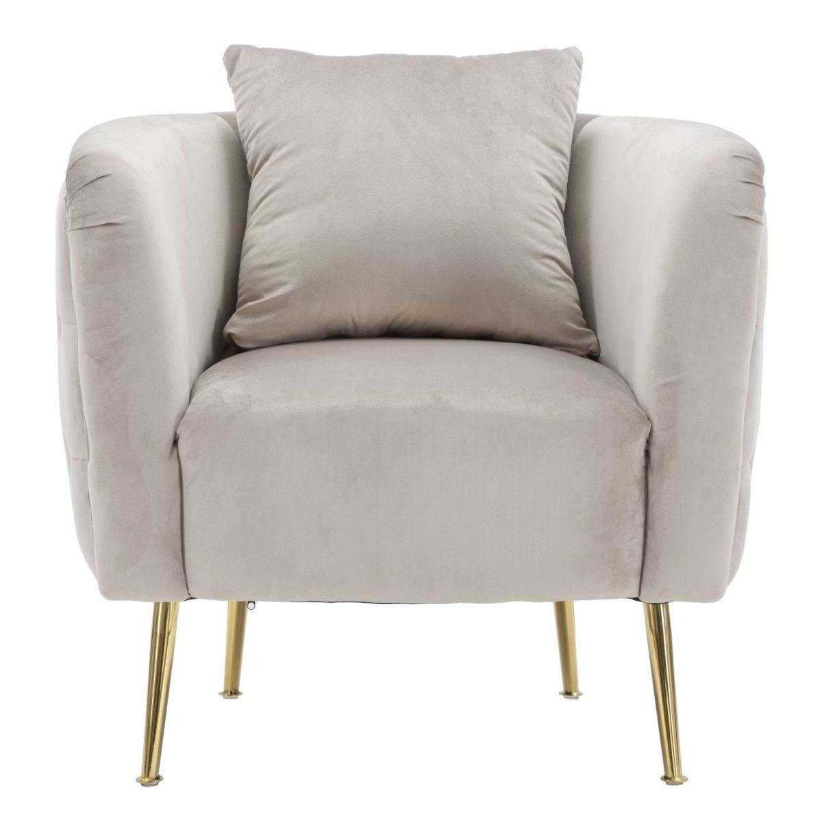 Poltrona Bucarest Grigia cm.76x74x73