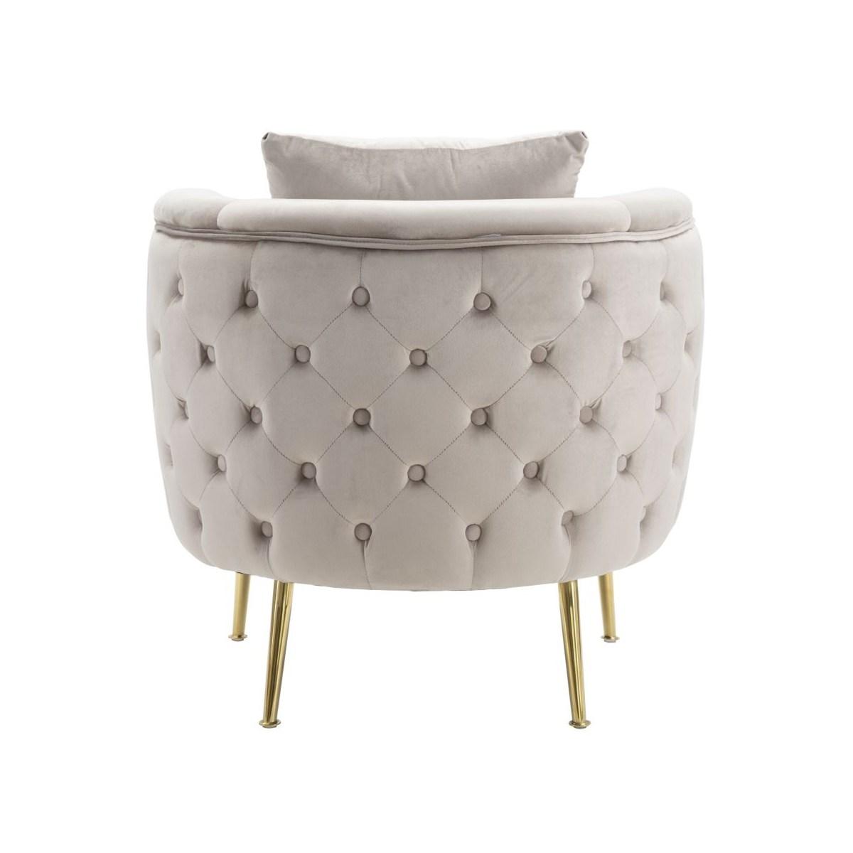 Poltrona Bucarest Grigia cm.76x74x73