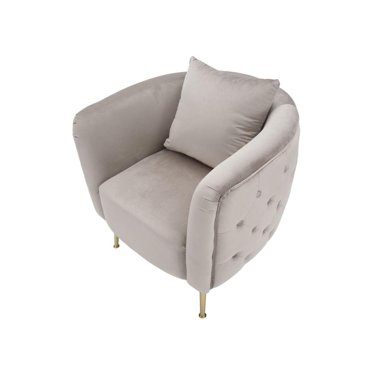 Poltrona Bucarest Grigia cm.76x74x73