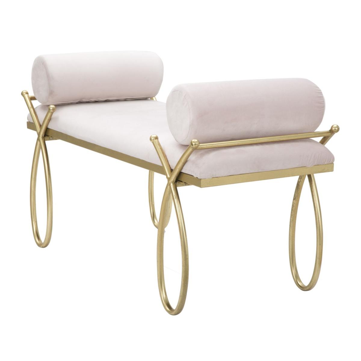 Panca Ribbon Rosa cm.112,5x49x53