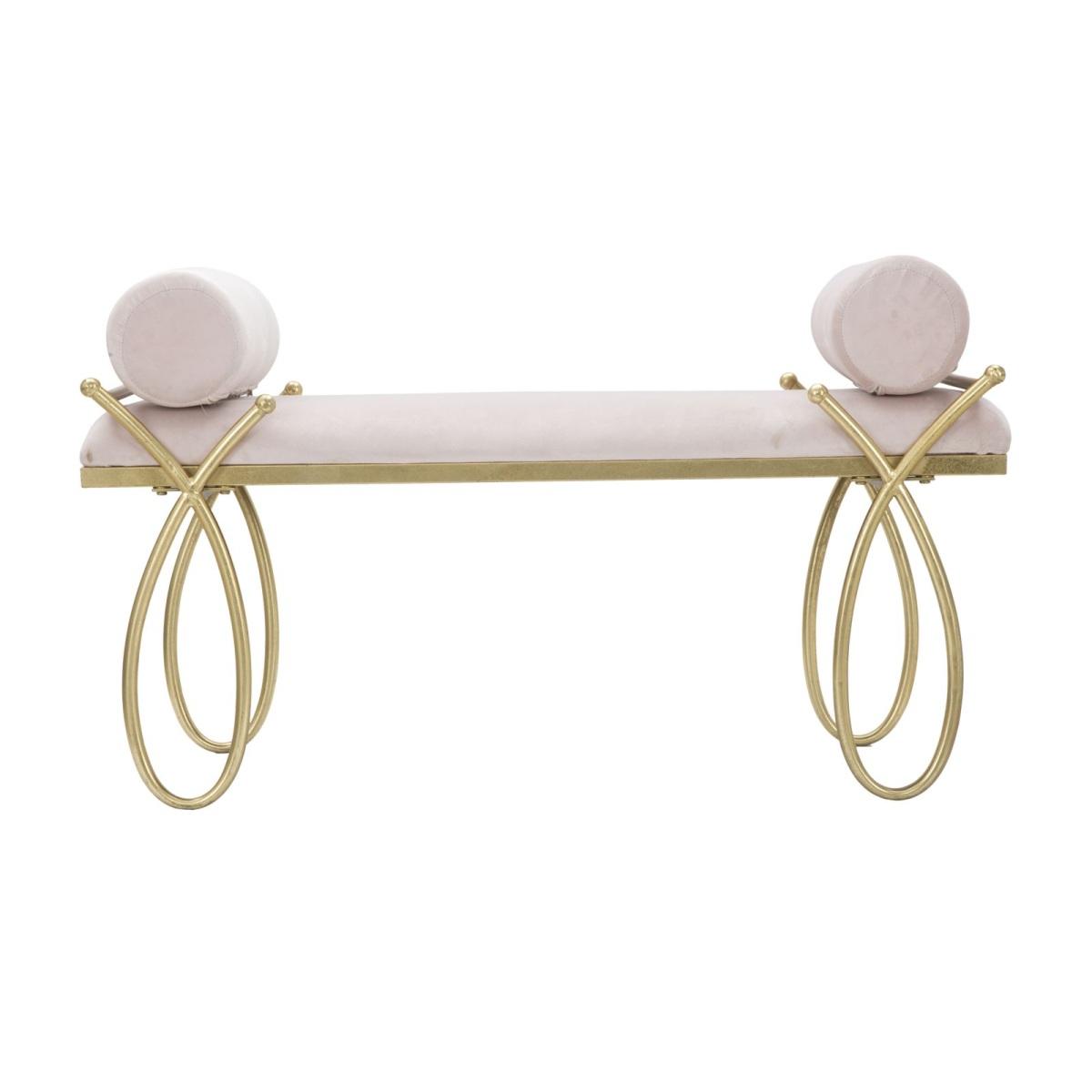 Panca Ribbon Rosa cm.112,5x49x53