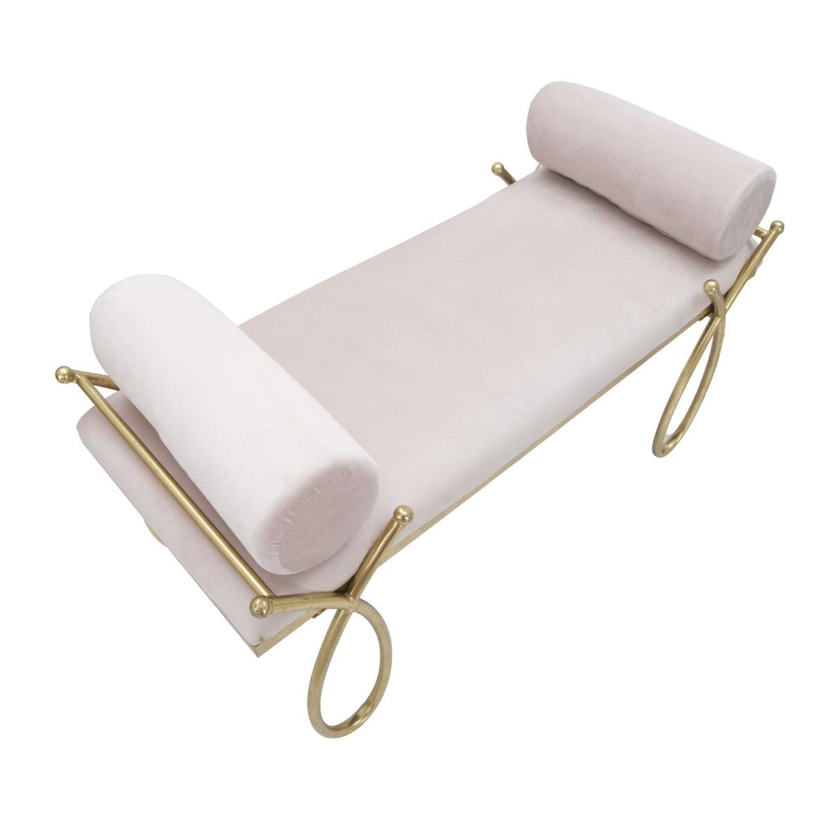 Panca Ribbon Rosa cm.112,5x49x53