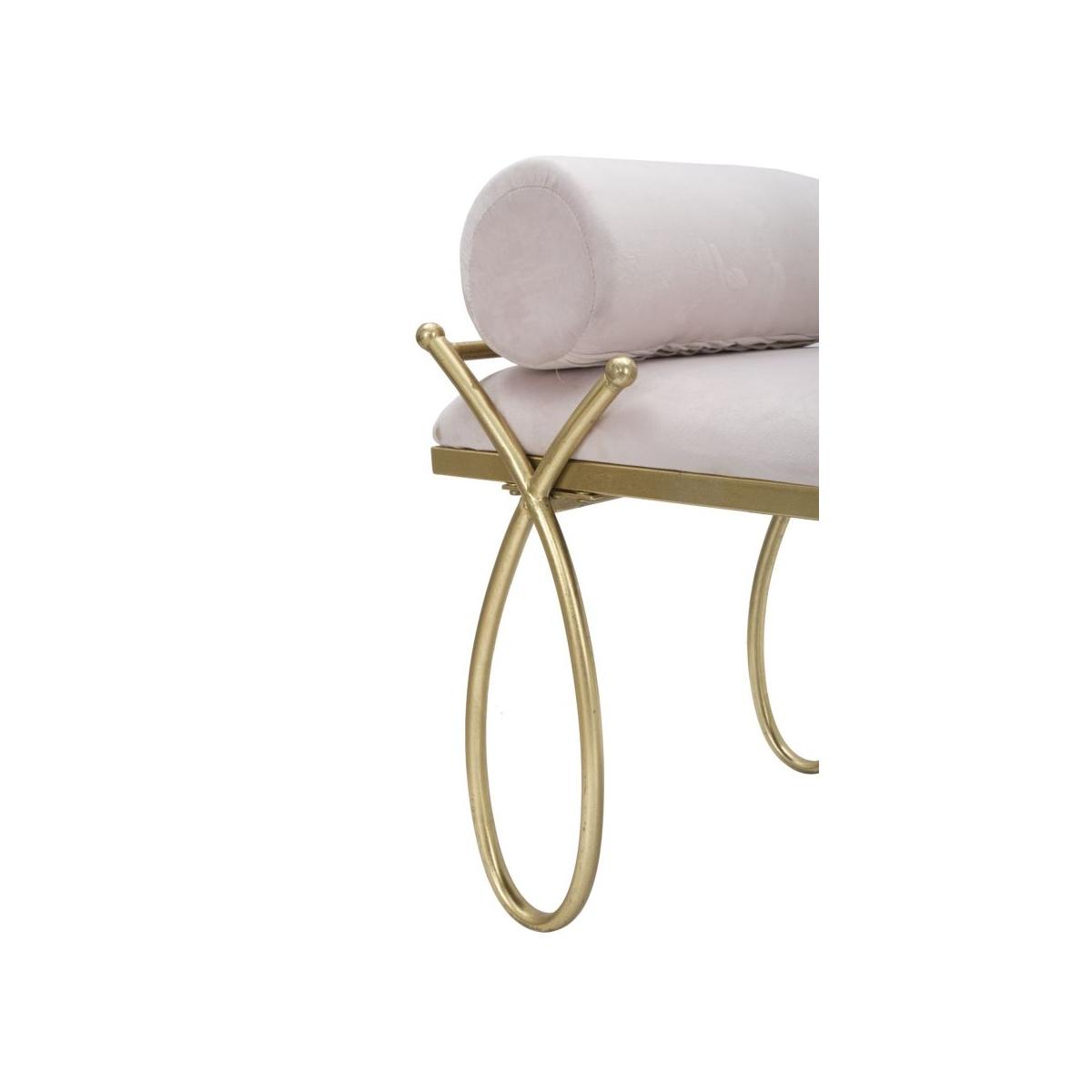 Panca Ribbon Rosa cm.112,5x49x53